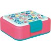 Quokka Twist Delený plastový box na jedlo 40258 Flowers