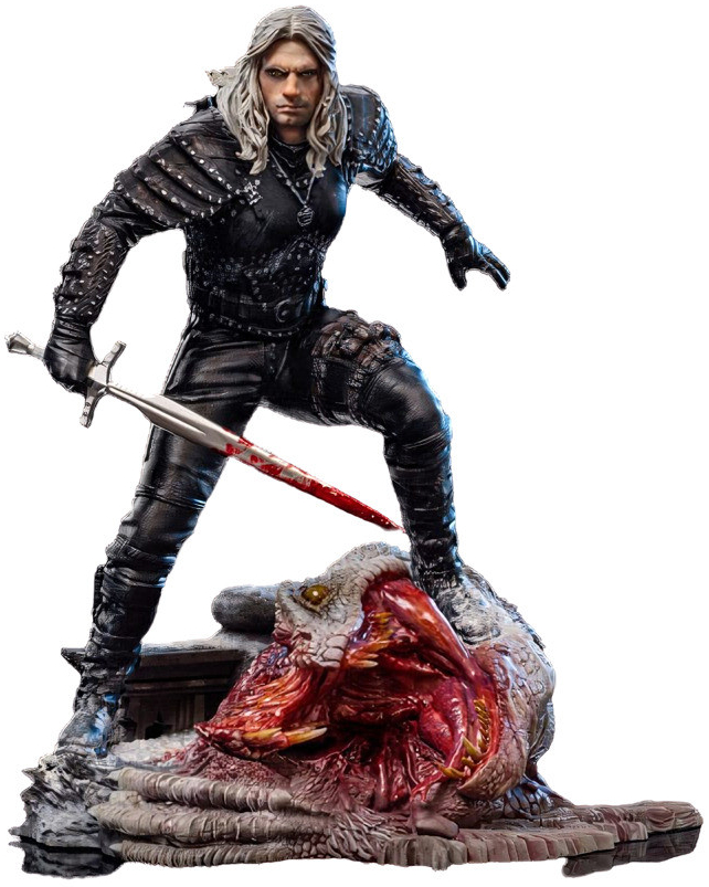 Heo GmbH Zaklínač Geralt of Rivia BDS Art Scale Statue 1/10 20 cm Netflix, Iron Studios