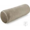 Vankúš valec GAJA5 s lemovaním 15x45 cm tmavobéžový