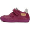 Detské dievčenské kožené topánky Barefoot D.D.step dark pink S063-41377C 30
