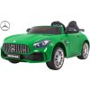 Joko Elektrické autíčko Mercedes Benz GT R 4x4 lakované dvojmiestne Penové kolesá kožené sedadlo FM rádio zelená