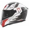 Prilba NOX N401 Crower (biela/čierna/červená) XL