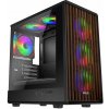 EVOLVEO Panthera, mATX/6x ARGB 120/dřevo+sklo PANTHERA-BK-6