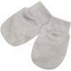 Baby Service Rukavičky pre novorodencov bavlnené úplet Baby service Biela káva