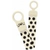 BIBS STUDIO Polka Loop klip na cumlík (Ivory)
