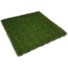Gumová dlažba NOVISA VIRGIN 50 x 50 x 2,5 cm s umelou trávou zelená 1 ks