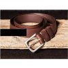 ZAMLINSKÝ Kožený opasok hnedý Obvod pásu: 120 cm ( šírka džín: 47 )