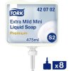 TORK Extra Mild Mini 420702 tekuté mydlo 475 ml 8 ks; 420702 - Tork Mini jemné tekuté mydlo 475 ml