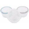 Bo Jungle Skleněné misky s víčky B-Glass Bowls 280 ml White/Grey/Blue