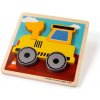 Bigjigs Toys Vkladacie puzzle Bager