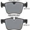 Sada brzdových platničiek kotúčovej brzdy TEXTAR 2214101
