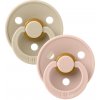 BIBS Colour cumlíky z prírodného kaučuku 2 ks veľ. 1 Vanilla / Blush