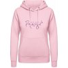 AWDis Hoodie Mikina s Dizajnom - Moje deti majú labky - Bábätkovská ružová - XS - Dámske