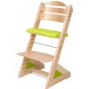 Jitro Detská rastúca stolička Plus Buk Sv. zelený klin + zelený