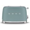 Smeg TSF01EGMEU toustovač / topinkovač, 2 toasty, 6 úrovní opékání, zásuvka na drobky, styl. 50. let, smaragdově zelená TSF01EGMEU