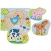 Goki Viacvrstvové puzzle zvieratká