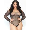 Leg Avenue Crystalized Fishnet Bodystocking 1x-2x