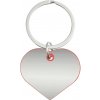 Kľúčenka EVERSTASTING LOVE, červená - sivá Silver