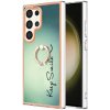 Ring Holder kryt Electroplating na Samsung Galaxy S24 Ultra 5G - Smile