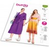 Strih Burda 5724 - Zavinovacie šaty, midi šaty