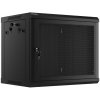 Lanberg WF01-6409-23B rack 9U Nástěnný regál Černá