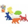Teddies Penové dieliky vodolepky zvieratká 6 dielikov