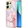 VSETKONAMOBIL 73818 IMD MARBLE Ochranný kryt pre Xiaomi Redmi Note 13 ROSE GOLD