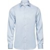 Tee Jays luxusná keprová košeľa slim fit s dl. rukávom 4021 modrá light