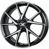 Alu disk ALUTEC ADX1 7.5x18, 4x100, 63.3, ET45 diamant-schwarz frontpoliert
