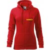 Hasiči názov samostatný - Mikina dámska trendy zipper s kapucňou - XS ( Červená )