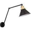 Candellux | Nástenná lampička FUNDO 1xE27/40W/230V čierna/zlatá | CA0633