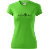 Ekg futbal loptu - Dámske Fantasy športové (dresovina) - 2XL ( Apple Green )