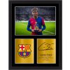 Obraz Lamine Yamal Barcelona plagát v ráme s replikou autogramu 40x30 cm