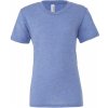 Canvas Unisex tričko CV3413 Blue Triblend -Heather XXL
