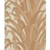 Grandeco CU3011 Hnědo-zlatá vliesová tapeta s listy trávy, rozmery 0,53 x 10,05 m