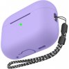 AhaStyle silikónový obal s pútkom pre AirPods Pro 3 - fialový - možnosť vrátiť tovar ZADARMO do 30tich dní