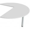 stôl rokovací pravý podél 120 cm - FP 22 P P biela