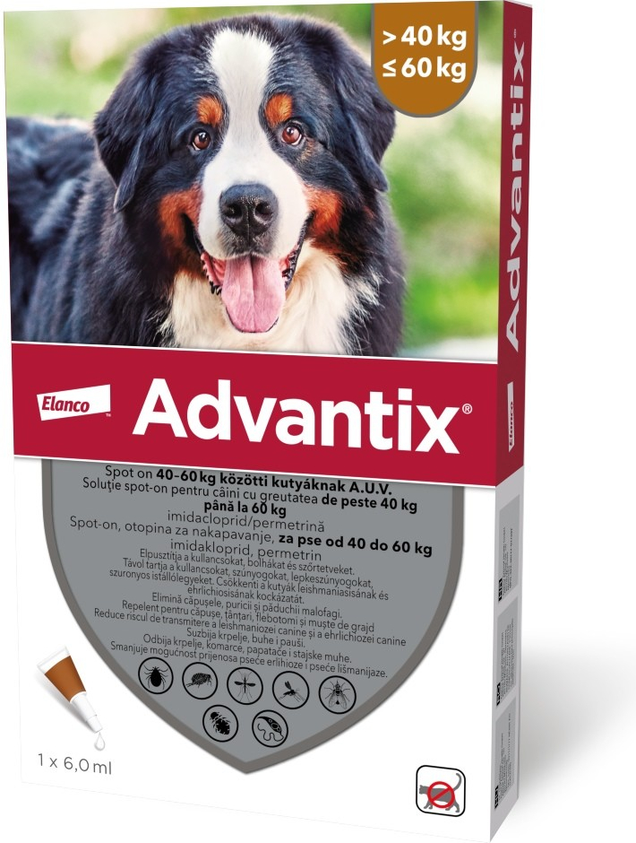 Advantix spot-on 40-60 kg 4 x 6 ml