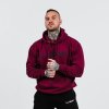 GymBeam Mikina PRO Hoodie Burgundy - L - burgundy