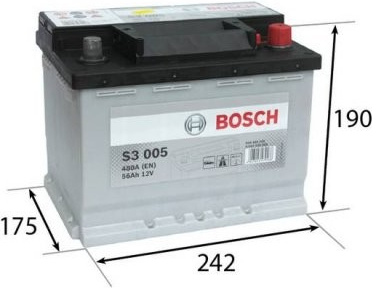 Bosch S3 12V 56Ah 480A 0 092 S30 050 od 57 € - Heureka.sk
