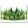 Vymalujsisam.sk Diamantovanie podľa čísiel - Borovicové stromy Veľkosť: 40x60cm, Rám: Na plastovej doske, Diamanty: Okrúhle