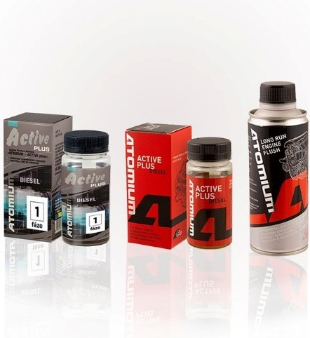 Atomium Active Diesel 90 ml + Atomium Active Diesel Plus 90 ml + Atomium preplach motora 285 ml