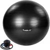 MOVIT Gymnastická lopta s nožnou pumpou, 85 cm, čierna