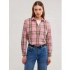 Big Star dámska kockovaná košeľa s RUŽOVÝM SINGELOM 601