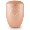 Ekologická urna Crystal Srdce - Béžová