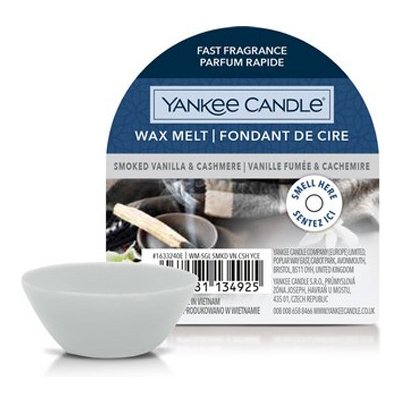 Yankee Candle Smoked Vanilla amp Cashmere vonný vosk do aromalampy 22 g