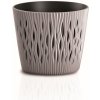 kvetináč 15,8cm SANDY ROUND DSR160-7529U mocca plastový PROSPERPLAST