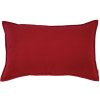 Obdĺžnikový vankúš plyšový červený