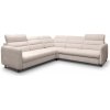 Wilsondo Rohová rozkladacia sedačka s úložným priestorom Samos - krémová
