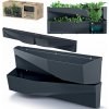 Prosperplast CASCADE GARDEN Wall Sada Kaskádové kvetináče, 78x19x35cm, antracit IO3W800
